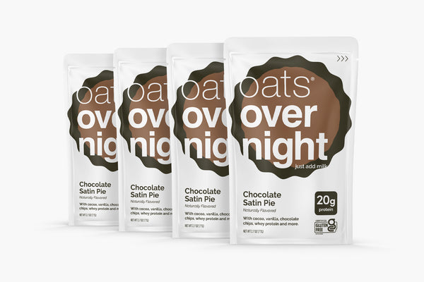 Chocolate Satin Pie - Protein Overnight Oats Shake