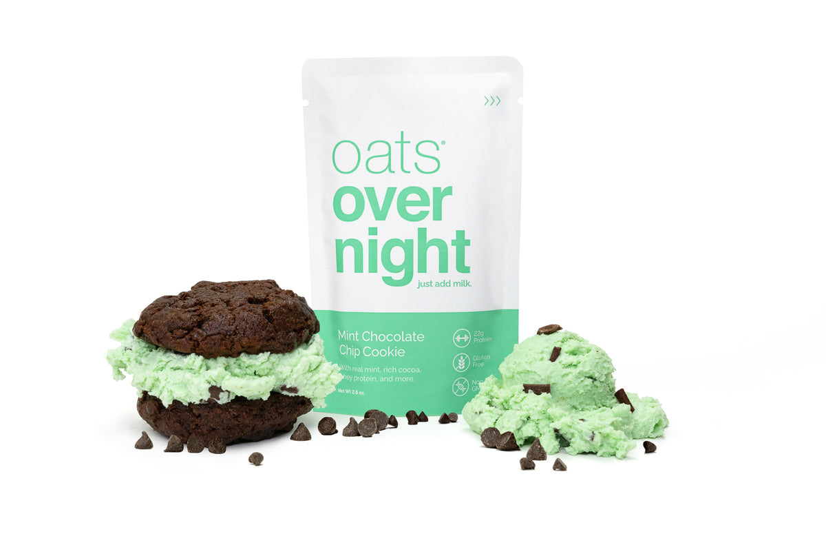 Mint Chocolate Chip Cookie Oats Overnight - 5 Stars!