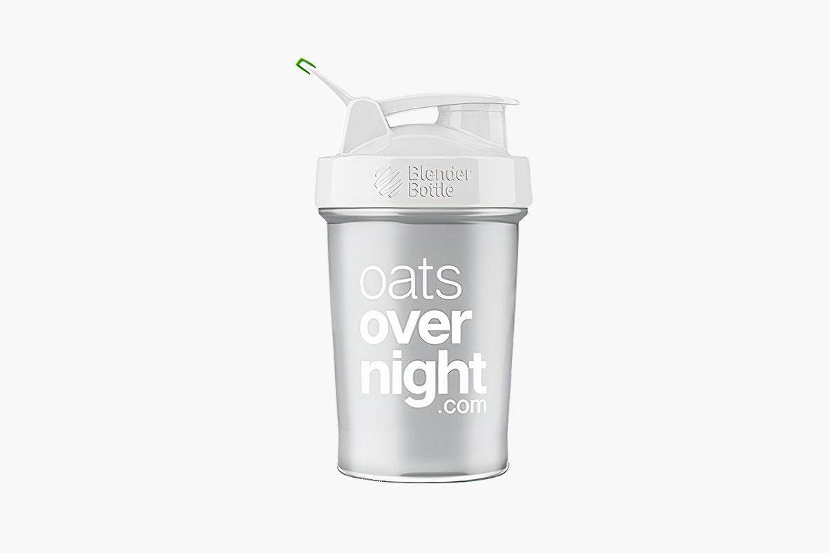 Blender Bottle Overnight Oats White Green Shaker Oatmeal 20 oz BPA Free