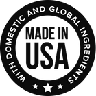 Made in USA with domestic and global imports